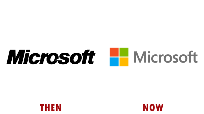 Microsoft Logo (then and now)