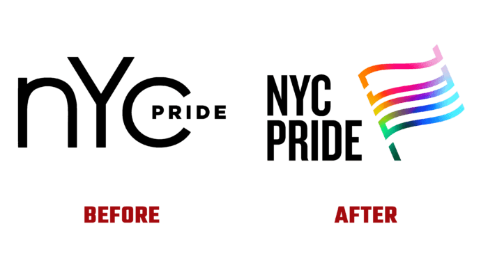 NYC Pride Before and After Logo (History)