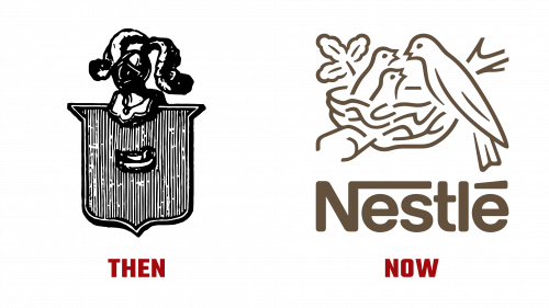 Nestle Logo then and now