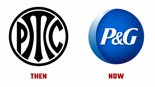 Procter and Gamble Logo then and now