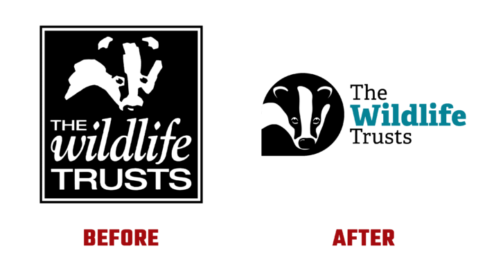 The Wildlife Trusts Before and After Logo (History)
