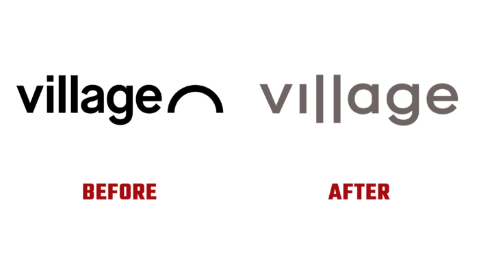 Village Montréal Before and After Logo (History)