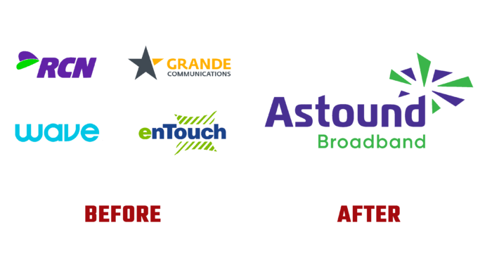 Astound Before and After Logo (History)
