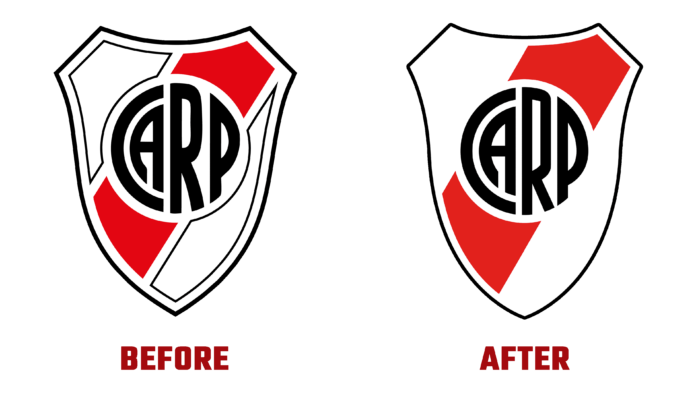 Club Atletico River Plate Before and After Logo (History)