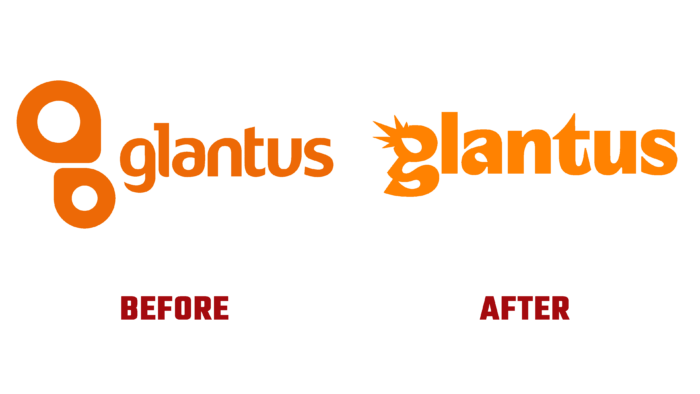 Glantus Before and After Logo (History)