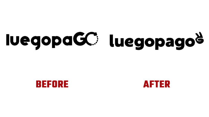 LuegopaGO Before and After Logo (History)