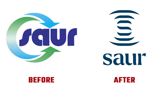 Saur Before and After Logo (History)