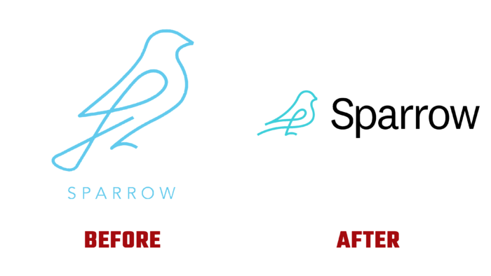 Sparrow Before and After Logo (History)