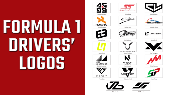 Formula 1 Drivers Logos