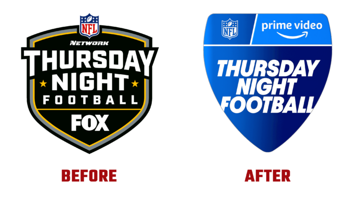 NFL Thursday Night Football Before and After Logo (History)