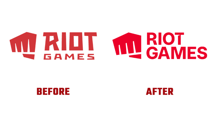 Riot Games Before and After Logo (History)