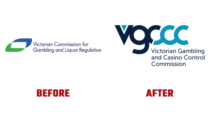 Victorian Gambling and Casino Control Commission Before and After Logo (History)