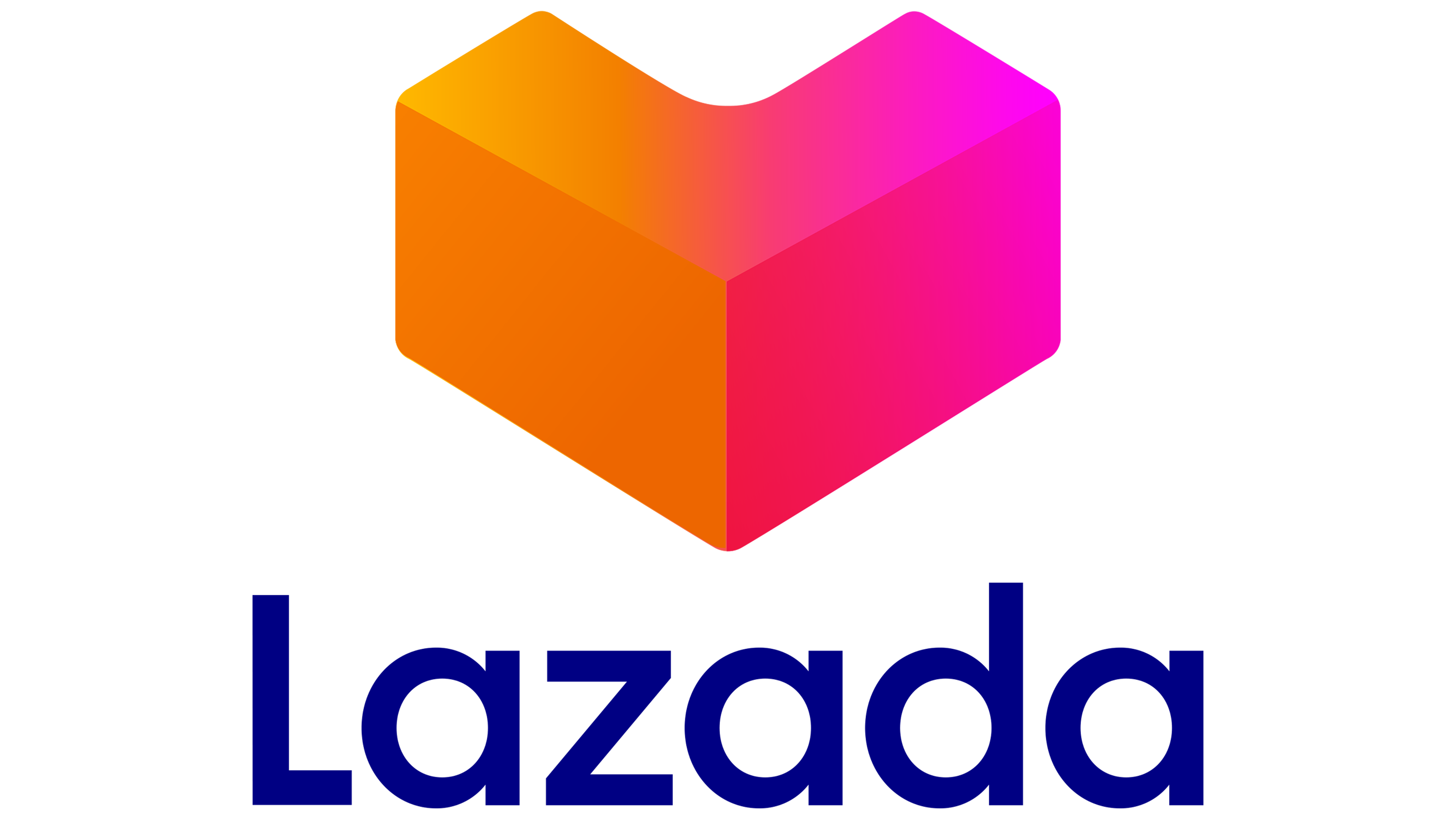 Lazada White Logo Download PNG  Website color palette Logo sign Logo  sticker