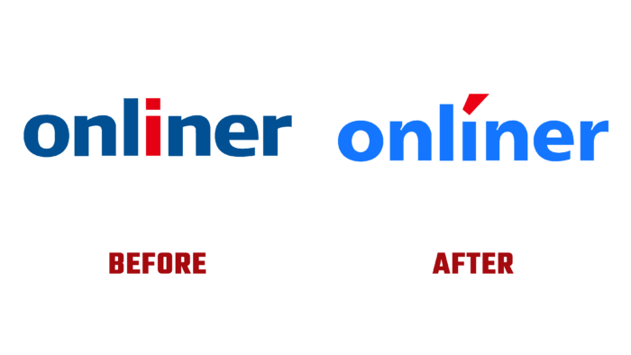 Onliner Before and After Logo (History)