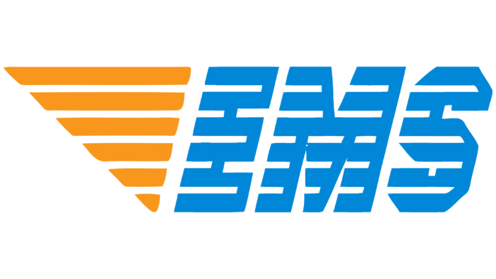 Express Mail Service (EMS) Logo 1986