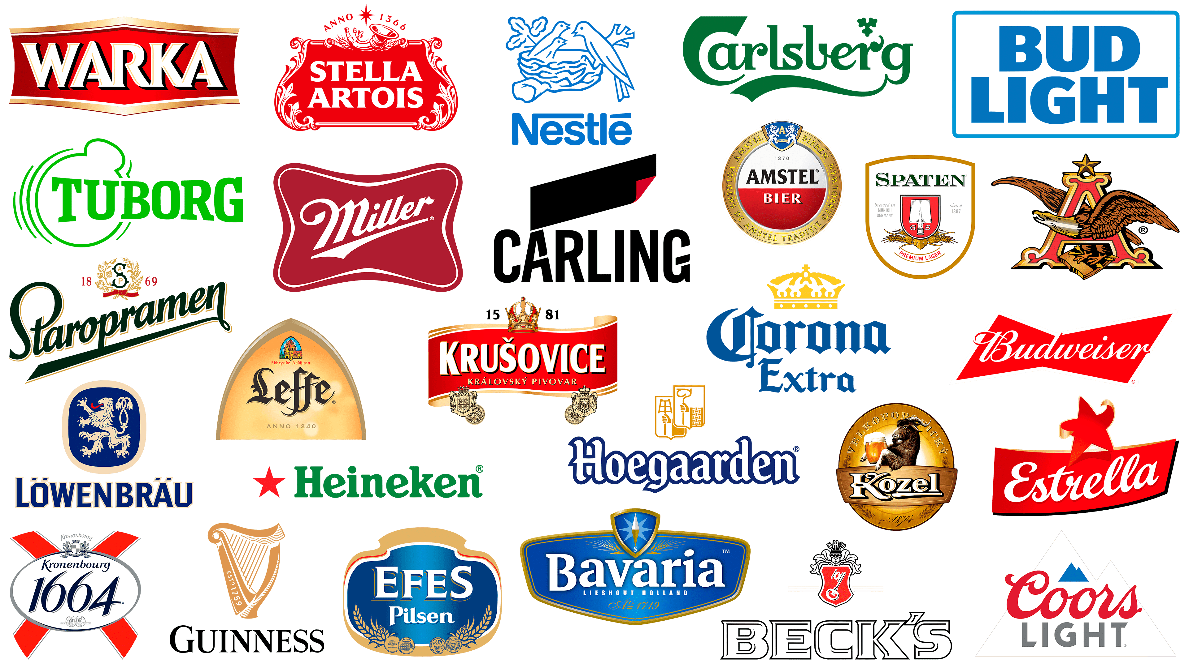 european beer brands logos