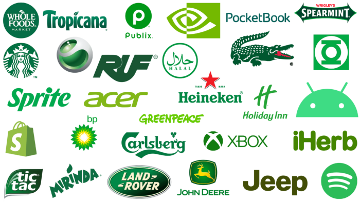 Most Famous Logos in Green