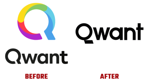 Qwant Before and After Logo