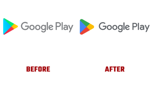 Google Play Before and After Logo