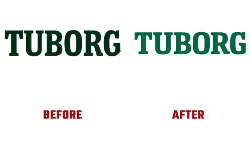 Tuborg Before and After Logo