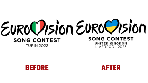 Eurovision Song Contest 2023 Logo Evolution (Before and After)