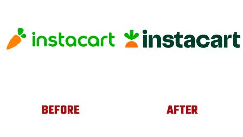 Instacart Logo Evolution (Before and After)