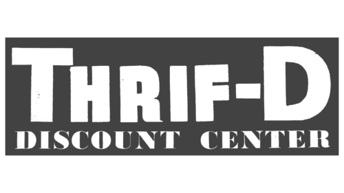 Thrif D Discount Center Logo 1962