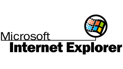 Microsoft Internet Explorer Logo 1995-1996