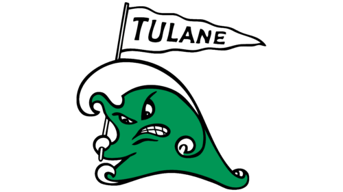 Tulane Green Wave Logo 1964