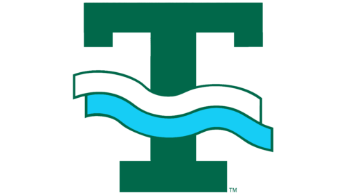 Tulane Green Wave Logo 1986