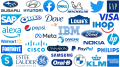Famous blue logos Companies with blue logos