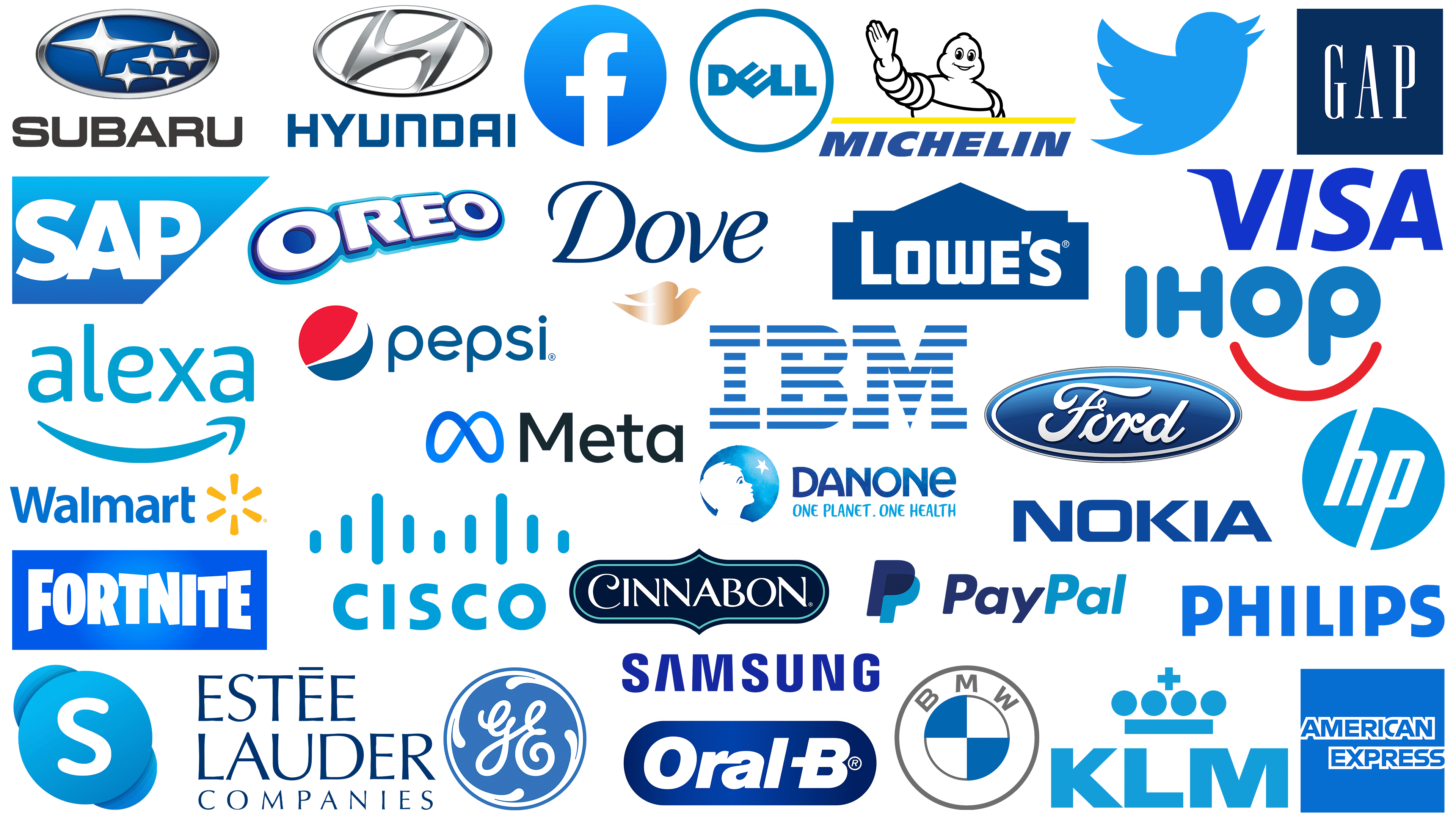 Most Famous Logos in Blue