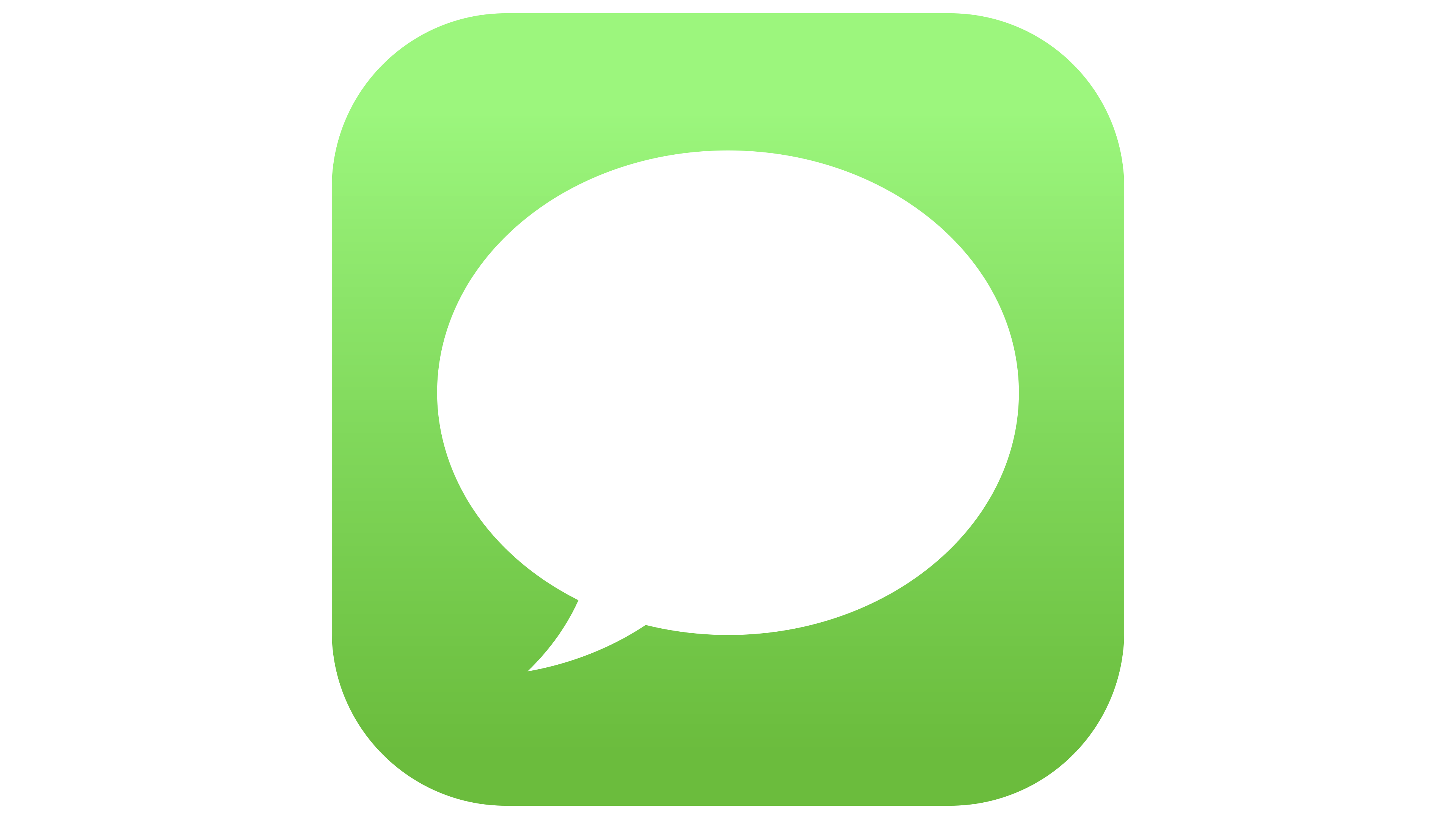 imessage showing green