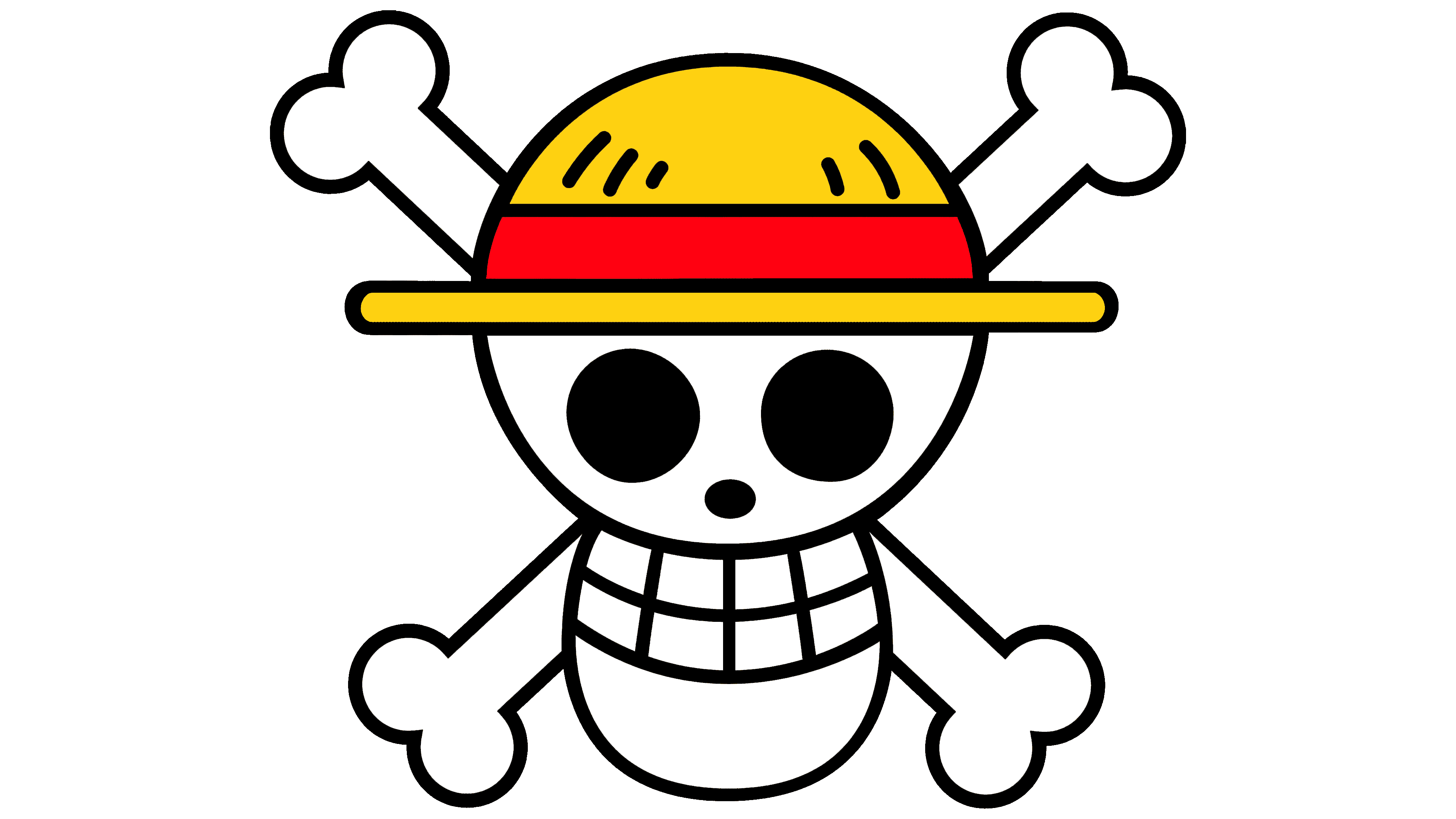 One Piece Luffy's Straw Hat Pirates Skull Flag