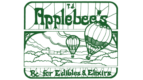 T.J. Applebee's Rx for Edibles & Elixirs Logo 1980