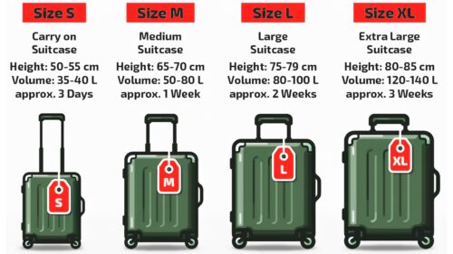 How to choose Sizes luggage