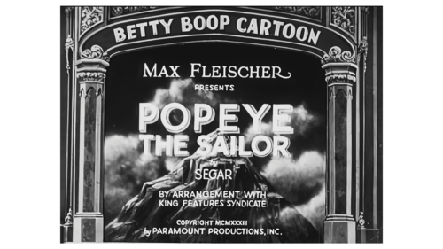 Popeye the Sailor Logo (Betty Boop Cartoons) 1933