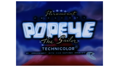 Popeye the Sailor Logo (Famous Studios Era) 1956