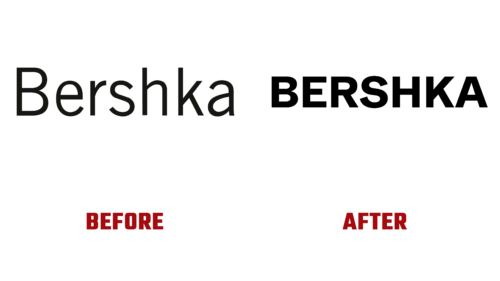 Bershka Logo Evolution