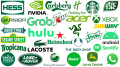 Famous green logos