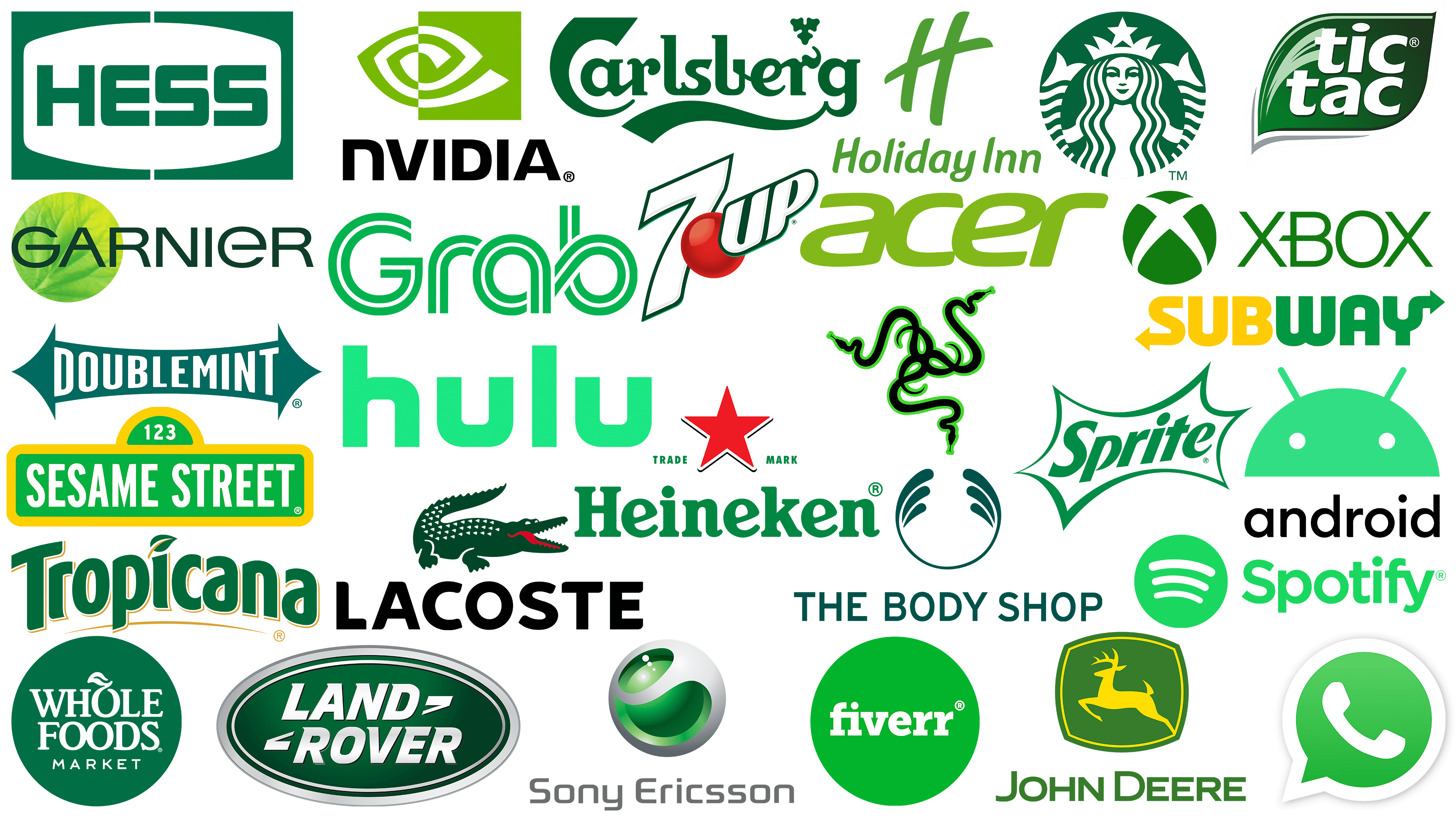 famous green logos