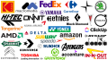Famous logos with arrows
