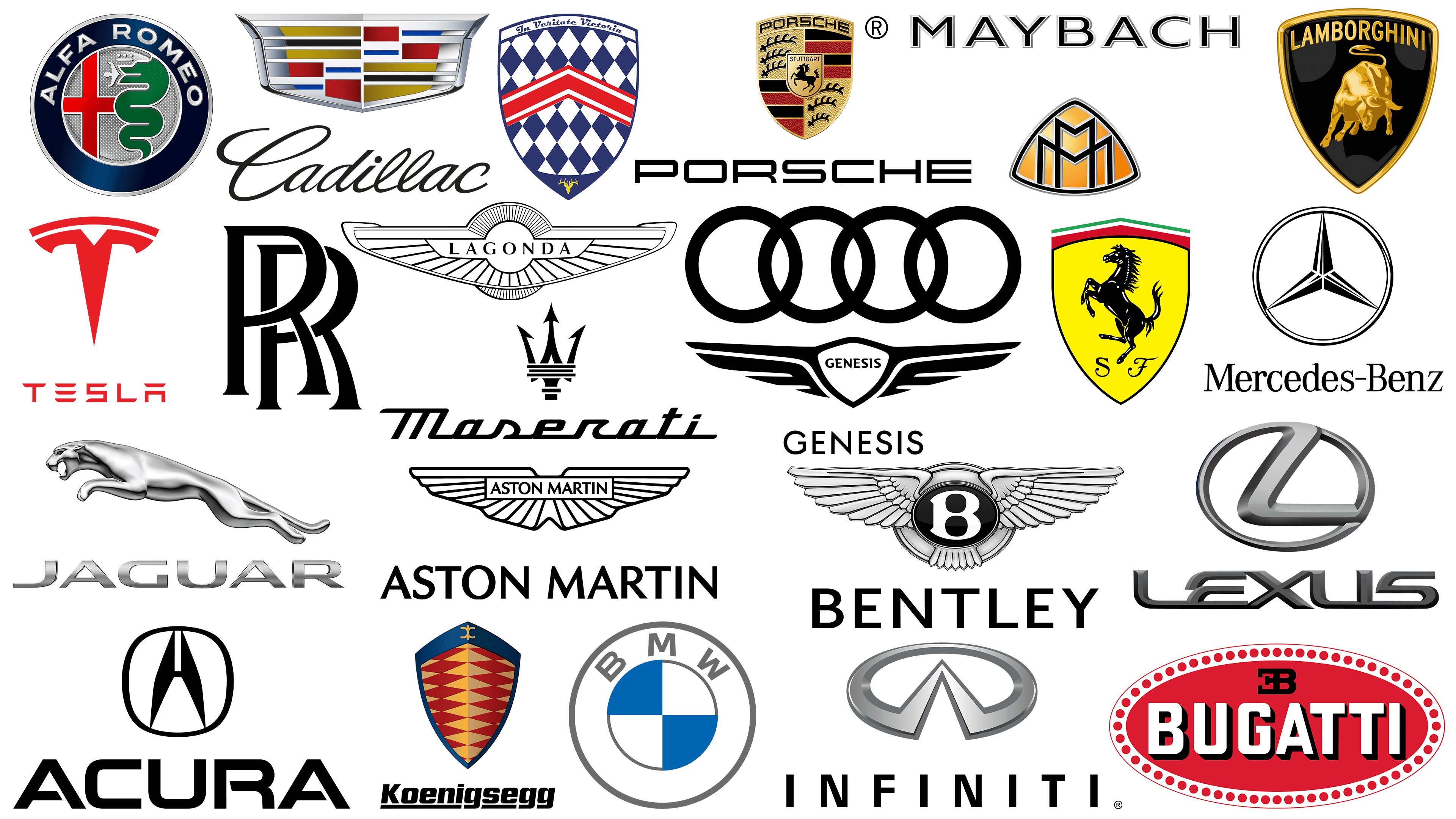 Famous Luxury Car Logos Ultimate List Of High End Car Logos – Themelower