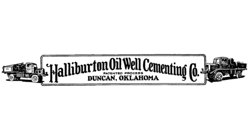 Halliburton Oil Well Cementing Company Logo 1919