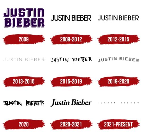 Justin Bieber Logo History