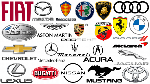 The most famous logos of sports and high performance cars