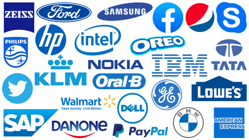 Famous Blue Logos of Popular Brands