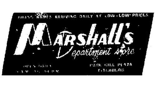 Marshalls Inc Logo 1956