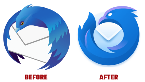 Mozilla Thunderbird Logo Evolution