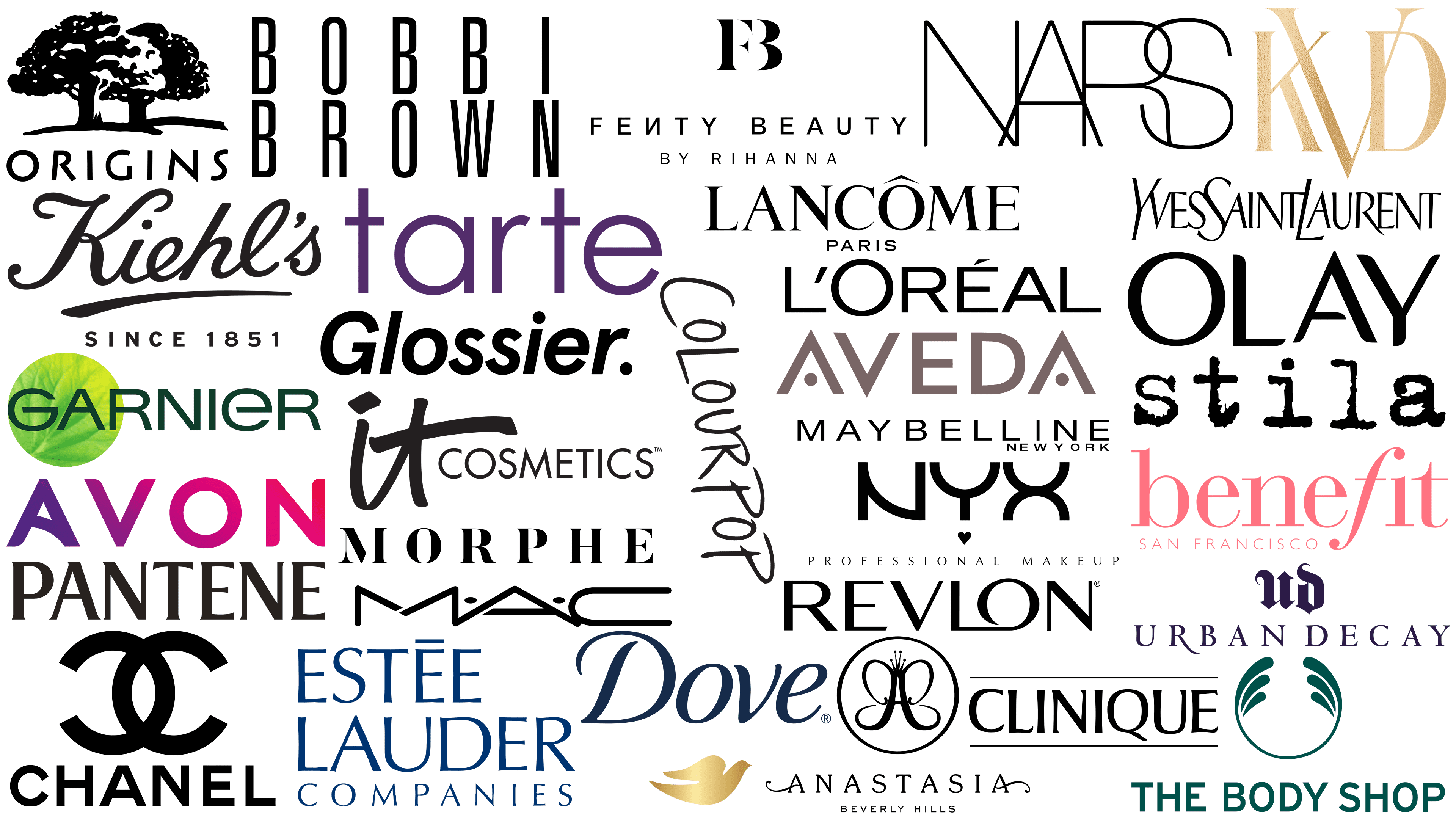 Beauty Brand Logos Famous Cosmetic And
